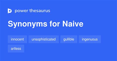 naive synonym|neive definition.